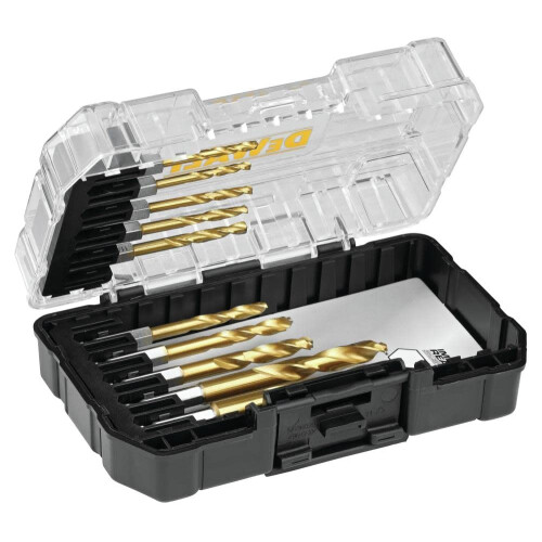 DeWalt Dewalt Titanium Nitride Coated Drill Bit Set 10-Piece Impact Ready (DD5160) 1
