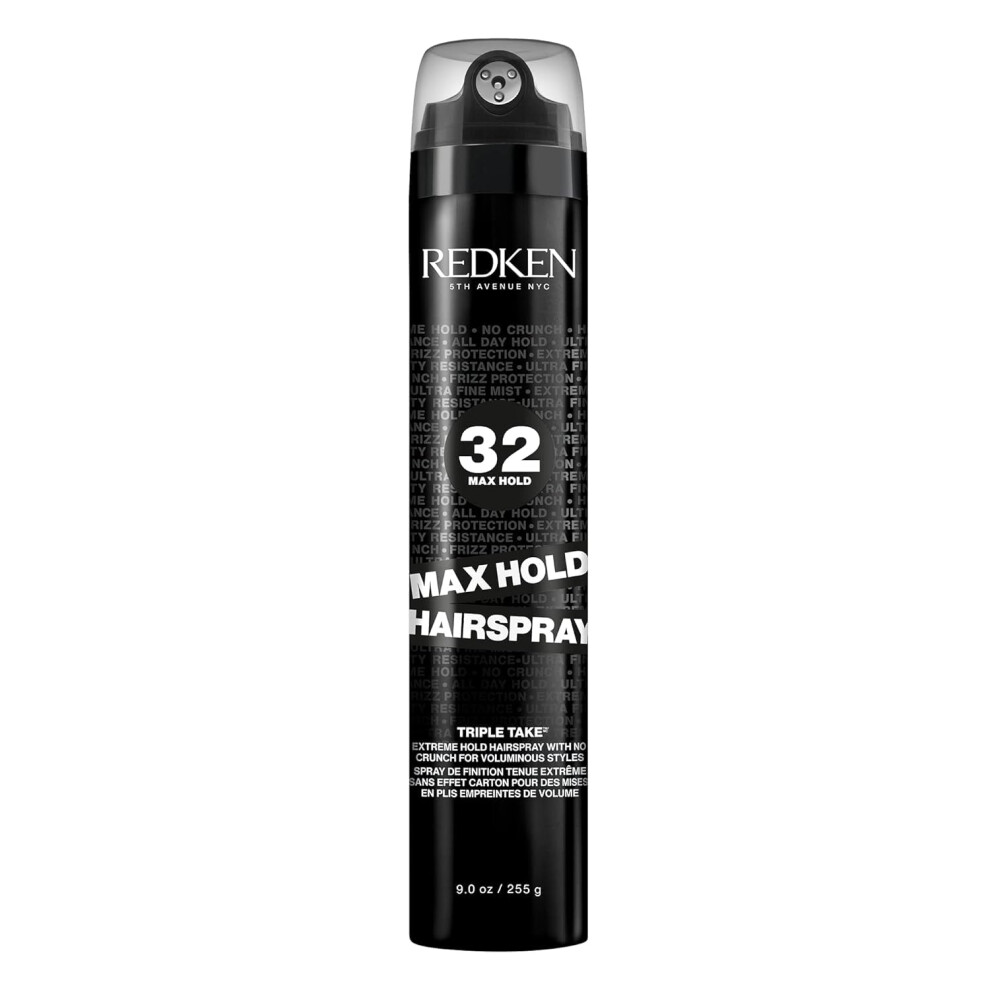 Redken Max Hold Hairspray 32 | Extreme Maximum High Hold Hairspray | Long-Lasting Lift & Body | All-Day Style Control | Dry Finish | 24 Hour Humidity