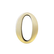 1,77 inch hoogte zelfklevend massief messing Engelse letters 4,5 cm muursticker gouden brievenbusnummers huisadresnummers winkelstudionaam doe-het-ze