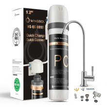 ?????????????? Under Sink Water Filter with Faucet Water Filter for Sink Anti-Clogged Reduces Chlorine Heavy Metals Sediment Bad Taste NSF/A