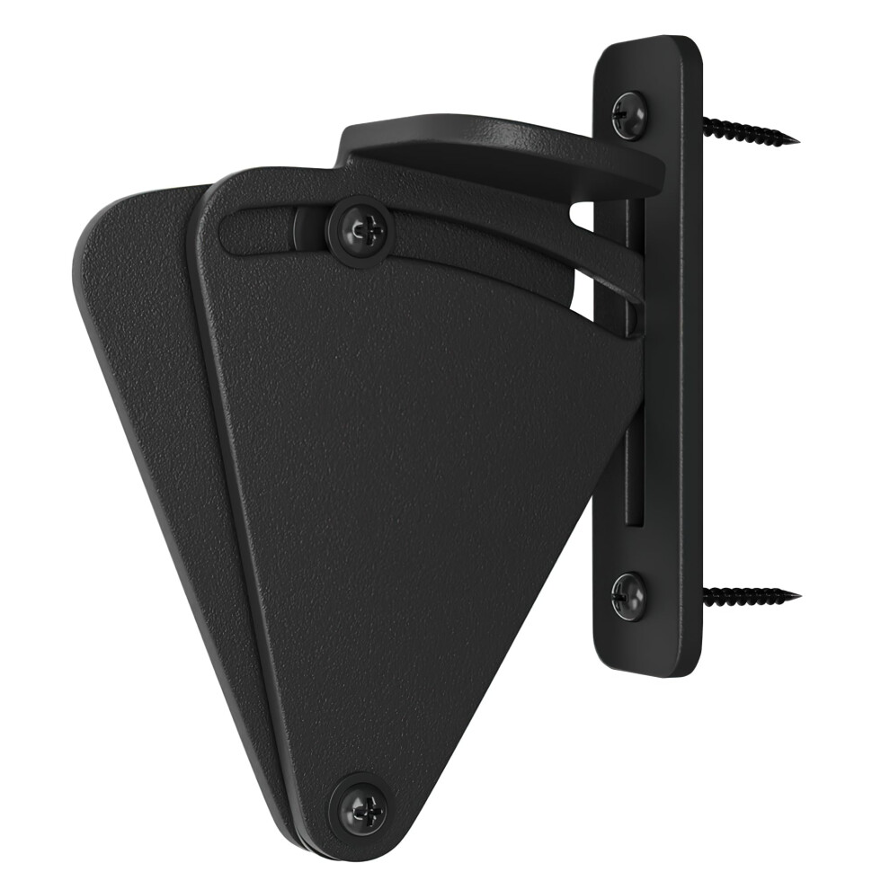 Serrure de porte de grange WINSOON, verrou coulissant en acier noir pour portes coulissantes, placards, abris de jardin, portails en bois - Noir