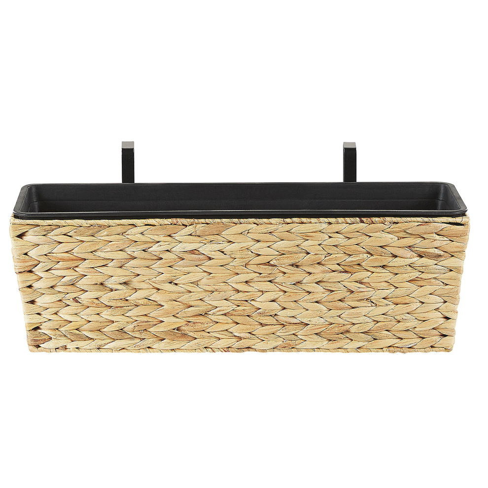 Plant Pot KAWALA Water Hyacinth 60 cm Sand Beige