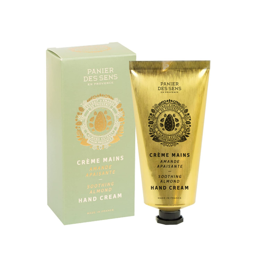 Panier Des Sens Cream - Hand For Dry Cracked Hands And Skin - Almond Hand Lotion Moisturizer Mask - With Shea Butter And Sweet Almond Oil - Han