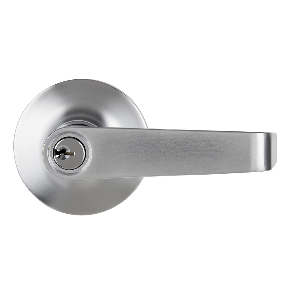 Brinks Commercial - Light Duty Keyed Door Entry Storeroom Lever Satin Chrome Finish - Meets Ansi Grade 2 Standards And Is Ada Compliant 039208237222