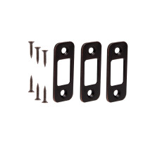Z   mok na z   voru - z   mok na dvere 1"""" x 2-1/4"""" so 6 skrutkami 1-3/8"""" s okr   hlym rohom (vintage bronz) - 3 kusy