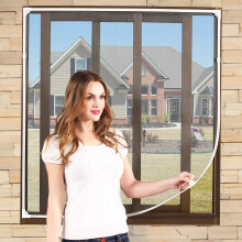 NeatiEase magnetischer Sichtschutz fr Fenster, Gre bis zu 182,9 x 121,9 cm max.  selbstgebautes Sichtschutzfenster mit Vollrahmen-Magnetstreifen,