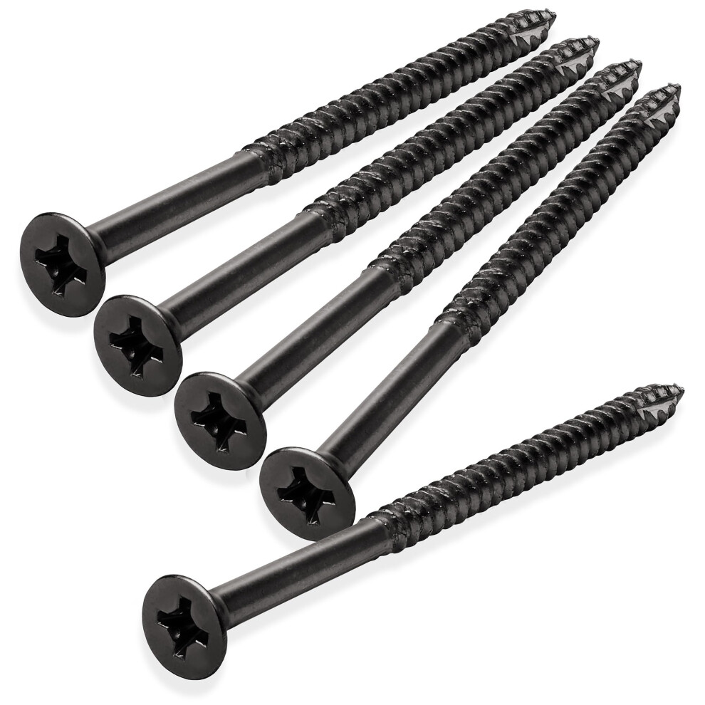 Cauldham Oil Rubbed Bronze Wood Screws #9 X 3 Inch For Door Hinges - 25 Pack 842364149083
