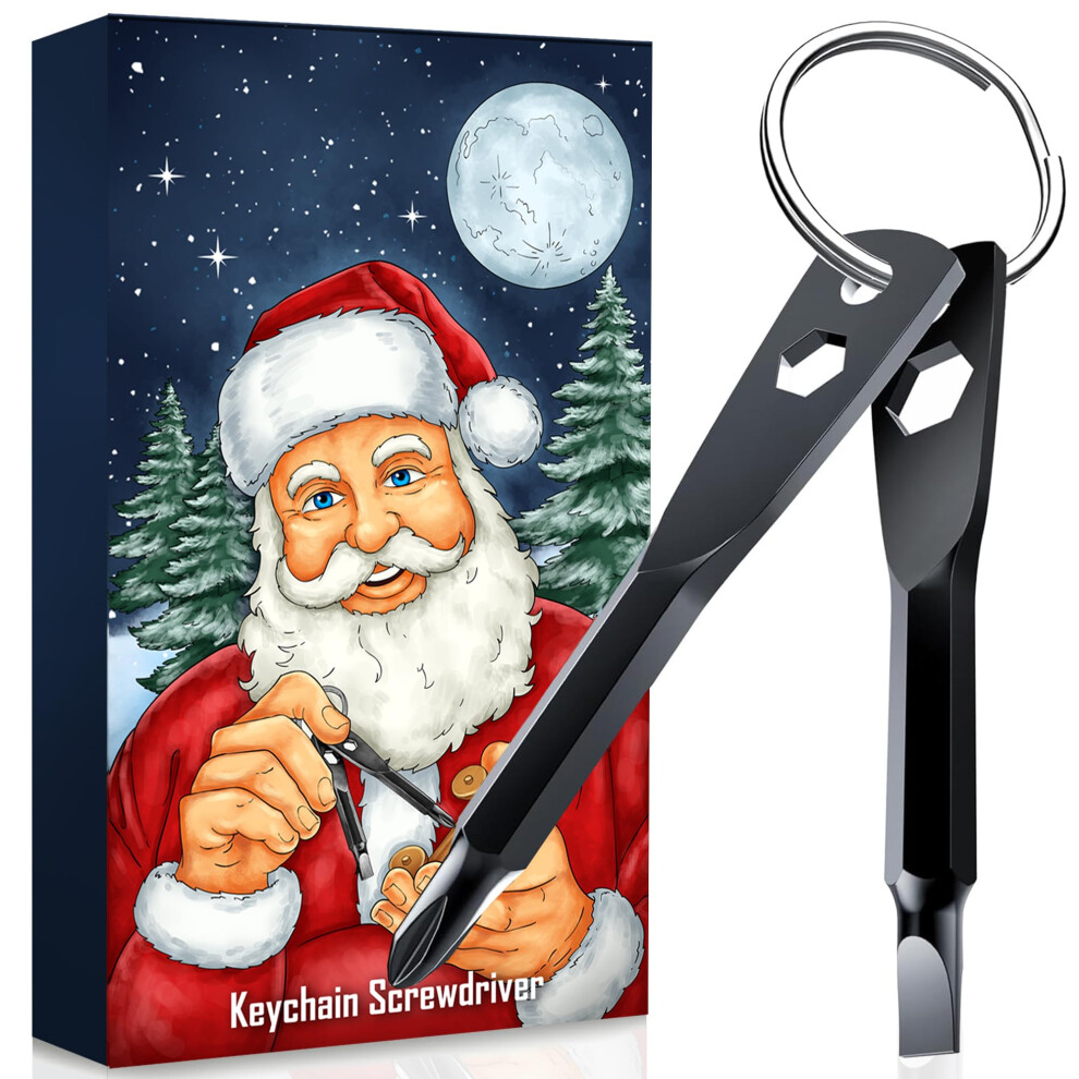 4-In-1 Keychain Screwdriver Gifts For Men Who Have Everything Stocking Stuffers For Adults Christmas Teens Dad Him Husband Ideas Boyfriend Father Tool 860012717743