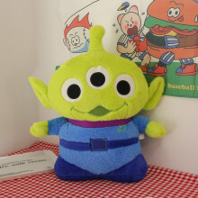 (30cm) Story Alien Toy Plush Doll Cute Three Eyed Monster Soft Toy For Collectors Kids