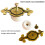 Kelier Retro Ceramic Cabinet Knobs [4 Pack] Vintage Antique Drawer Knobs with Bronze Backplate Cabinet Pull Handles for Kitchen/Dresser/Cupboard/Wa 3