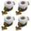 Kelier Retro Ceramic Cabinet Knobs [4 Pack] Vintage Antique Drawer Knobs with Bronze Backplate Cabinet Pull Handles for Kitchen/Dresser/Cupboard/Wa 1