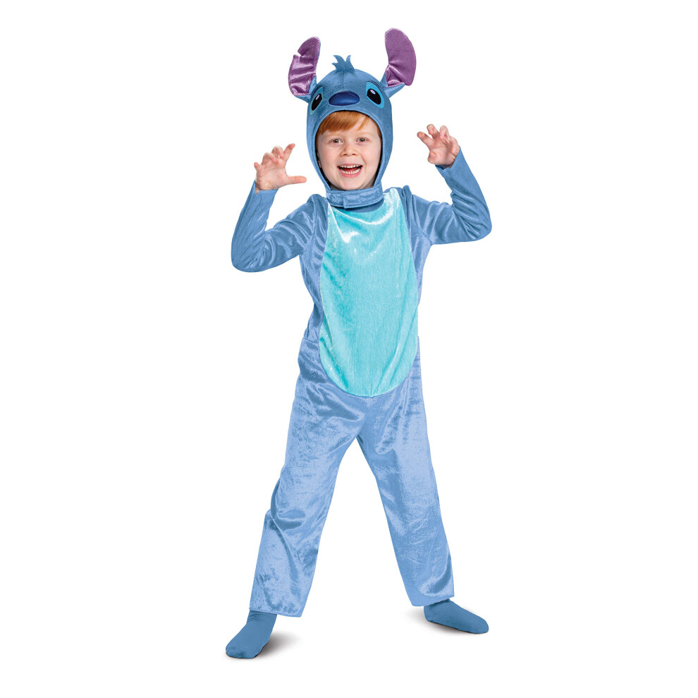 Photos - Fancy Dress Disguise Stitch Costume for Kids, Officially Lilo and Stitch Costume Jumpsuit and Headpiece, Toddler Size Medium  Mul(3T-4T)