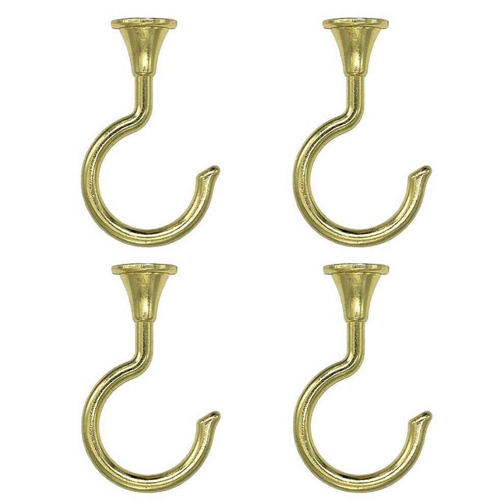 Evsteluo Large Swag Hooks For Ceiling - Heavy Duty Hooks For Hanging Plants And Chandeliers Ideal For Cavity Wall Fixing And Ceiling Installation (4 616943808414