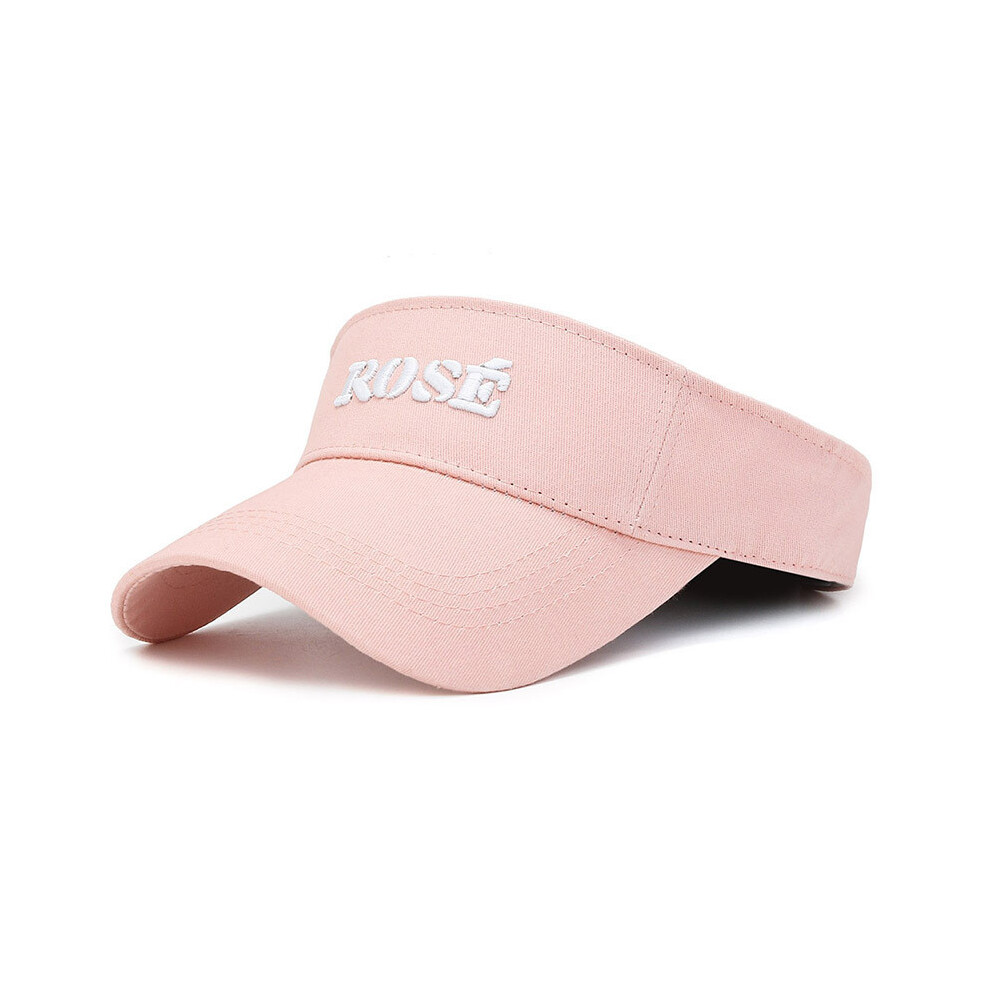 (Pink) Letter Rose Summer Embroidery Baseball Cap Sporty Visor Cap Gift Protection Sun-image-OPC-PGTDJ2Q-NEW
