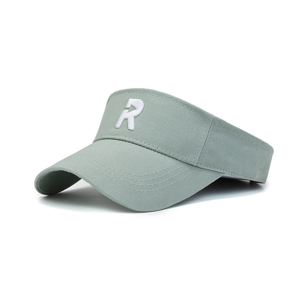 (Green) Letter Cotton R Hat Visor Cap Sun Protection Breathable Baseball Gifts Caps-image-OPC-PGTDJBB-NEW