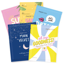 FACETORY K Beauty Gezichtsmasker Huidverzorging - KLASSIEKE 5 COLLECTIE Bladmaskerset | Natuurlijk premium Koreaans gezichtsmasker voor alle huidtype