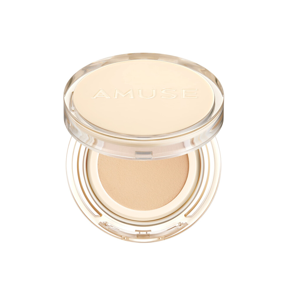 Underholde Amuse Dew Jelly Vegan Cushion Foundation 1.5 Clear | Dewy Glow Long-Lasting Double Coverage Clean Beauty Lightweight Natural Look Foundation Fo