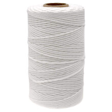 jijacraft vit strng 100 m/328 fot bomullslakare Twine Bakers Twine Cotton Kitchen Butchers Twine For Meat Trussing 2mm tjock garn fr hantverk P