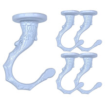 OBSTKUCHEN 5 Sets Swag Ceiling Hooks Heavy Duty Swag Hook with Hardware for Hanging Plants Ceiling Installation Cavity Wall Fixing (5 Sets White)