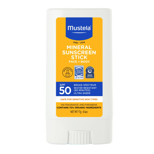 Mustela, Βρέφος - Παιδί Υγρό Προστατευτικό Στιβ, SPF 50, 0.6 oz (17 g)