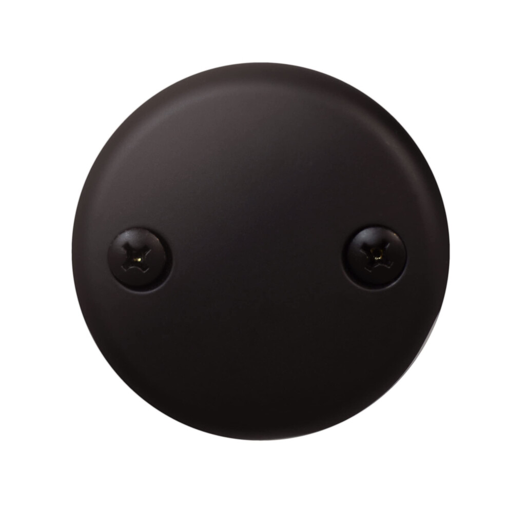 Westbrass 3-1/8"""" Two-Hole Overflow Face Plate And Screws Oil Rubbed Bronze D329-12 747028329125