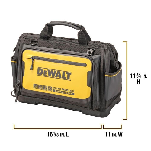 DeWalt Bolsa de ferramentas DEWALT, resistente  gua, fundo rgido, bolsa de ferramentas profissional de 16 polegadas (DWST560103) 1