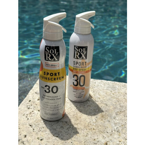 SolRX SPF 30 Sport Sunscreen Dry Spray 6 oz 2