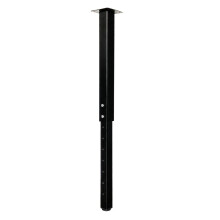 QLLY Verstelbare vierkante tafelpoot 24-40 inch 60-100cm Home Office Aangepaste DIY tafelpoten Meubelpotenset (1 zwart)
