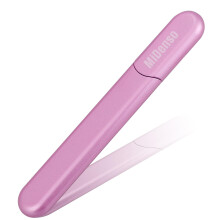 MiDenso Premium Particular Glas Neglefil med Etui Begge Side Filer Krystal Sk?nhed Neglefil Salon Nail Shine Top Lilla