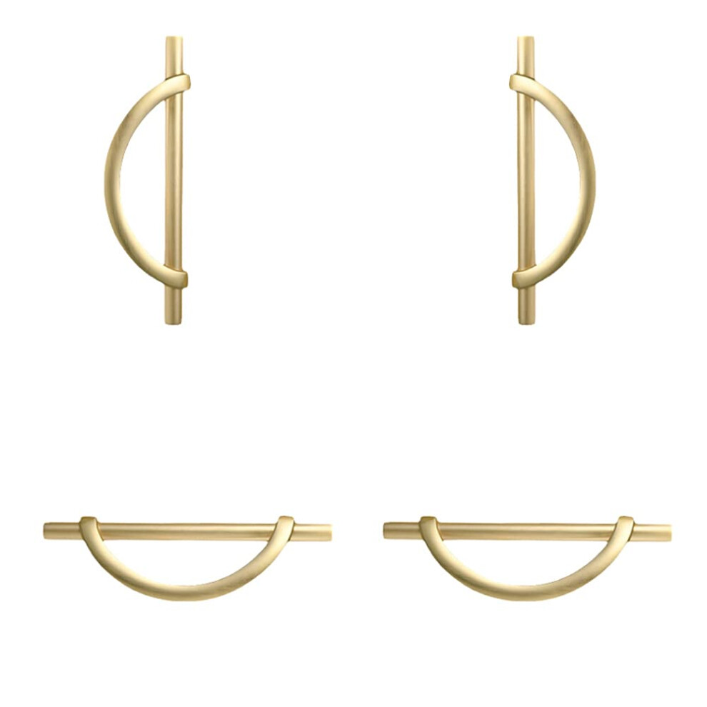 RR-RUOSHUI Half Moon Drawer Pulls Gold Cabinet Handles Ideal for Closet Dresser Cupboard Wardrobe Home Kitchen Hardware Decorative 4 Pieces-image-OPC-PGTDNWY-NEW