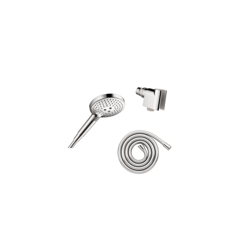 hansgrohe Raindance Select S Adjustable 5-inch Handheld Shower Head Set Modern 3 Spray PowderRain  Full and Massage Easy Install with Hose in Chrome