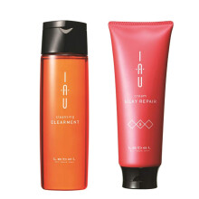 Lebel IAU Cleansing Clearment Haarshampoo 200 ml & Lebel IAU Silky Repair Haarkur 200 ml Set