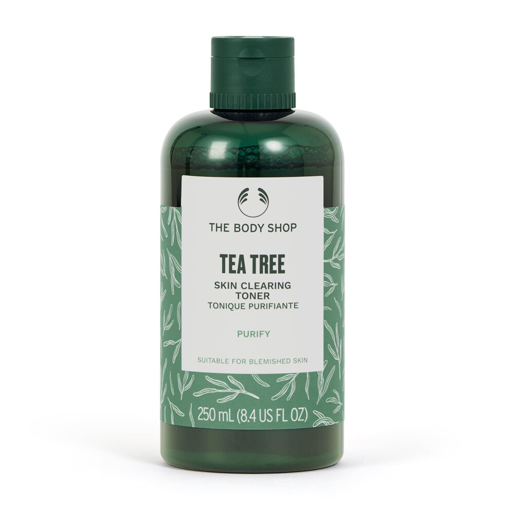 The Body Shop Tea Tree Skin Clearing Mattifying Toner - Purifying Vegan Facial Toner For Oily  Blemished Skin - 8.4 oz