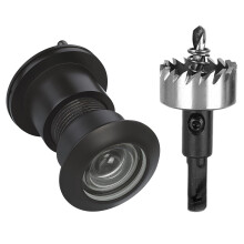 Judas extra large en laiton TOGU 3828 pour porte avec foret de 1-1/10 Judas de porte à 220 degrés avec couvercle de confidentialité Adapté aux po
