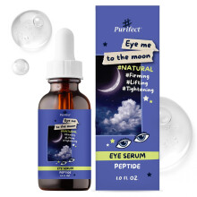 Tillverkad i USA Natural Peptide Retinol Niacinamide Eye Serum Anti Aging Brightening Firming Under Eye Care - 1oz/30ml (#Purifect Eye Me to the