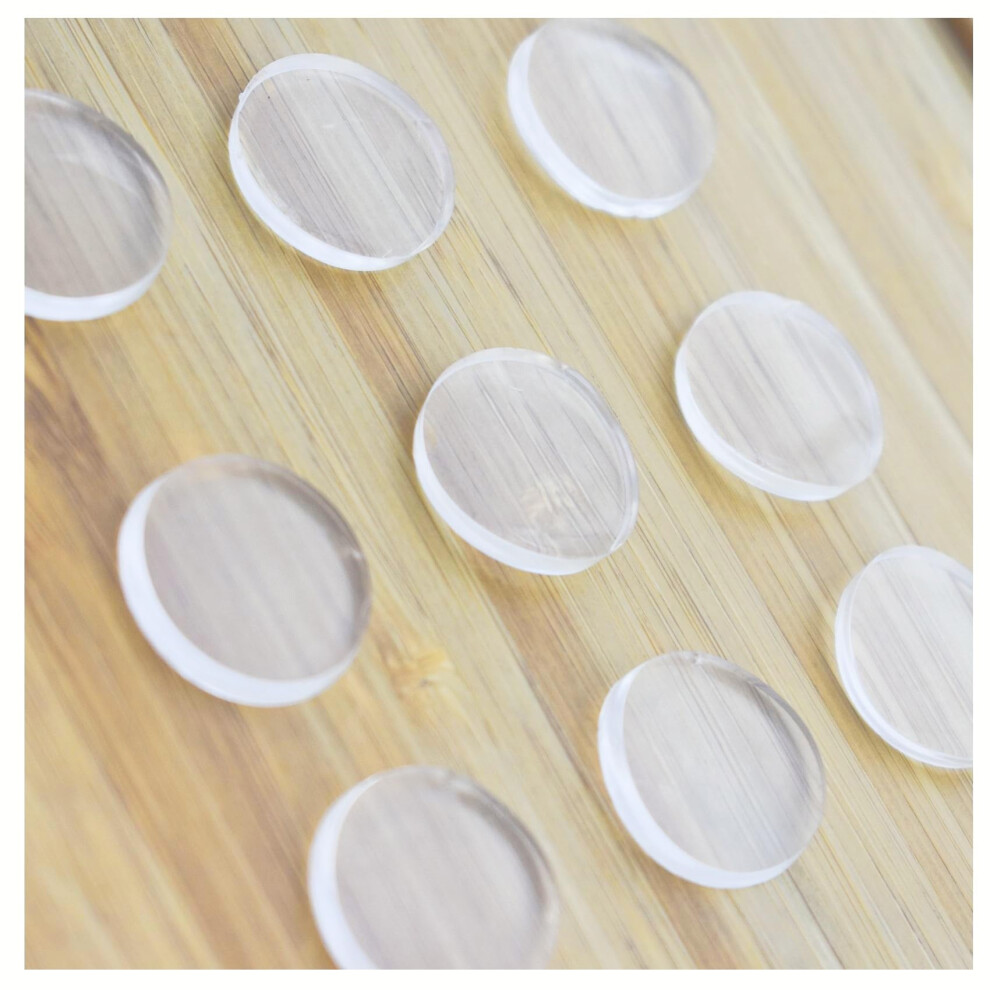LINOUPOWER510 Protector De Mesa De Vidrio Transparente Extremadamente Suave, No Adhesivo, Espaciador De 3 Mm De Grosor. 20 Unidades.-image