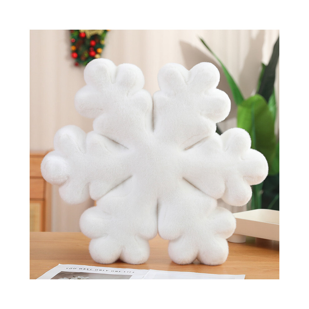(60Cm) Snowflake Cartoon Plush Girl Office Nap Pillow Doll Cushion Decoration White