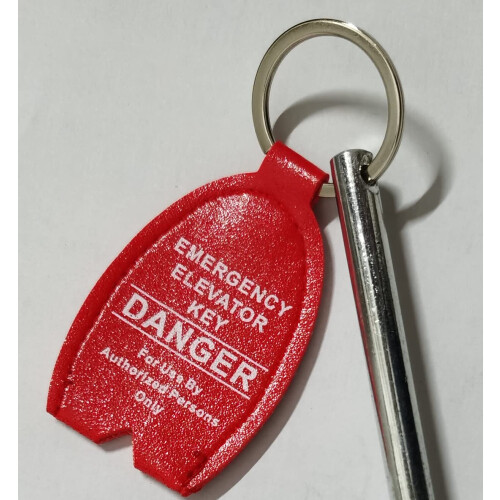 YNFAG Emergency Key Double Drop Ben Solid Steel Elevator Door Key (1) 2