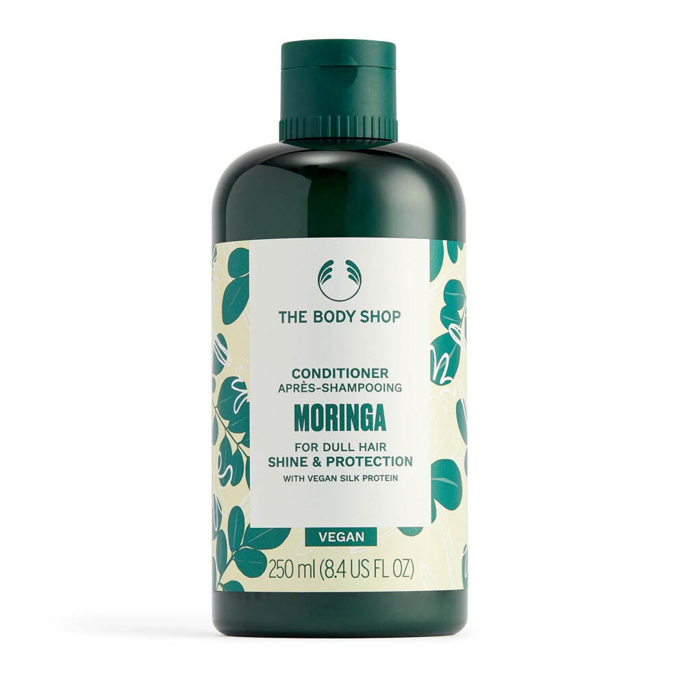 The Body Shop Moringa Shine & Protection Conditioner  For Dull Hair  Vegan  8.4 FL OZ