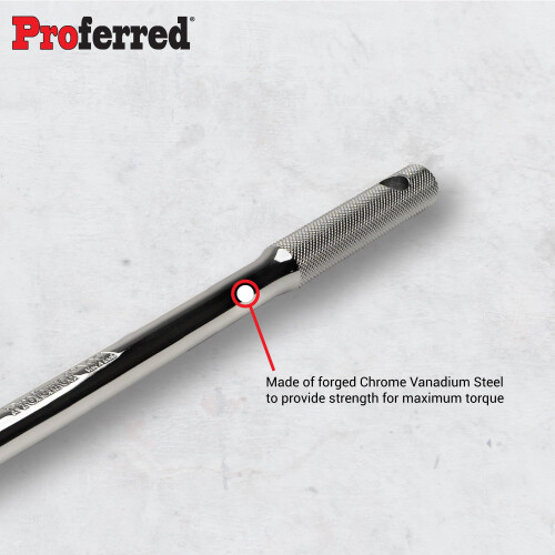 Proferred S41201 Flex Handle Breaker Bar 1/2"""" Drive 15"""" 1