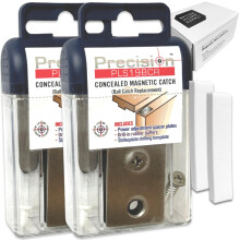 Magnetisk drrsprr Kulhake Byte av hrdvara fr garderob eller dubbla drrar Precisionsls 2-pack med skumkuddar