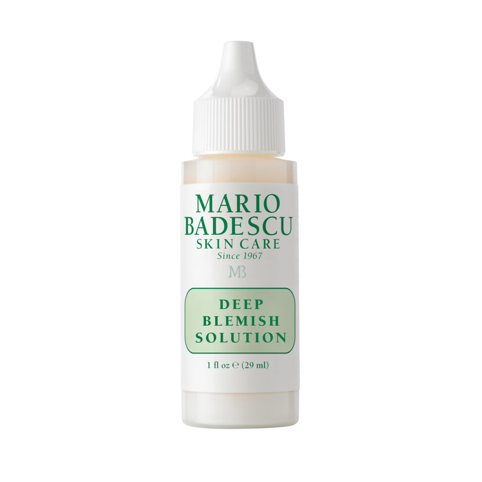 Mario Badescu Deep Blemish Solution  Spot Treatment for Face with Potent Zinc Oxide  Niacinamide and B Vitamins Overnight Treatment Serum that Targets