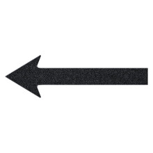 IVERRA 8 Inch Black Floating Arrow Signs Modern Outdoor Plastic Directional Signs for Wall Yard Street