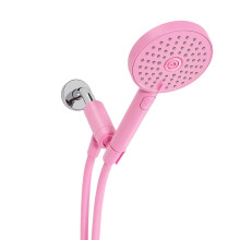 Sproos soffione doccia portatile ad alta pressione 3 funzioni di spruzzo pi pausa tubo flessibile extra lungo 70 pollici ugelli in silicone rosa