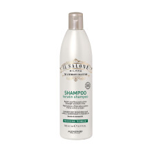 Il Salone Milano Professional Keratin Shampoo for Damaged Hair - Cleansing Shampoo + Dry Hair Treatment - Made with Almond Oil & Vitamin E (16.9 oz /