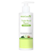 Wishcare Triple Bond Repair Shampoo til tørt og kruset hår - 5% aminopeptidkompleks & PCA - Reparationer Dammet & Frizzy Hair 250ml