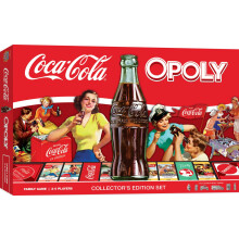 MasterPieces Opoly Brädspel - Coca-Cola Opoly - Officiellt Licensierade Spel för Vuxna & Familjer