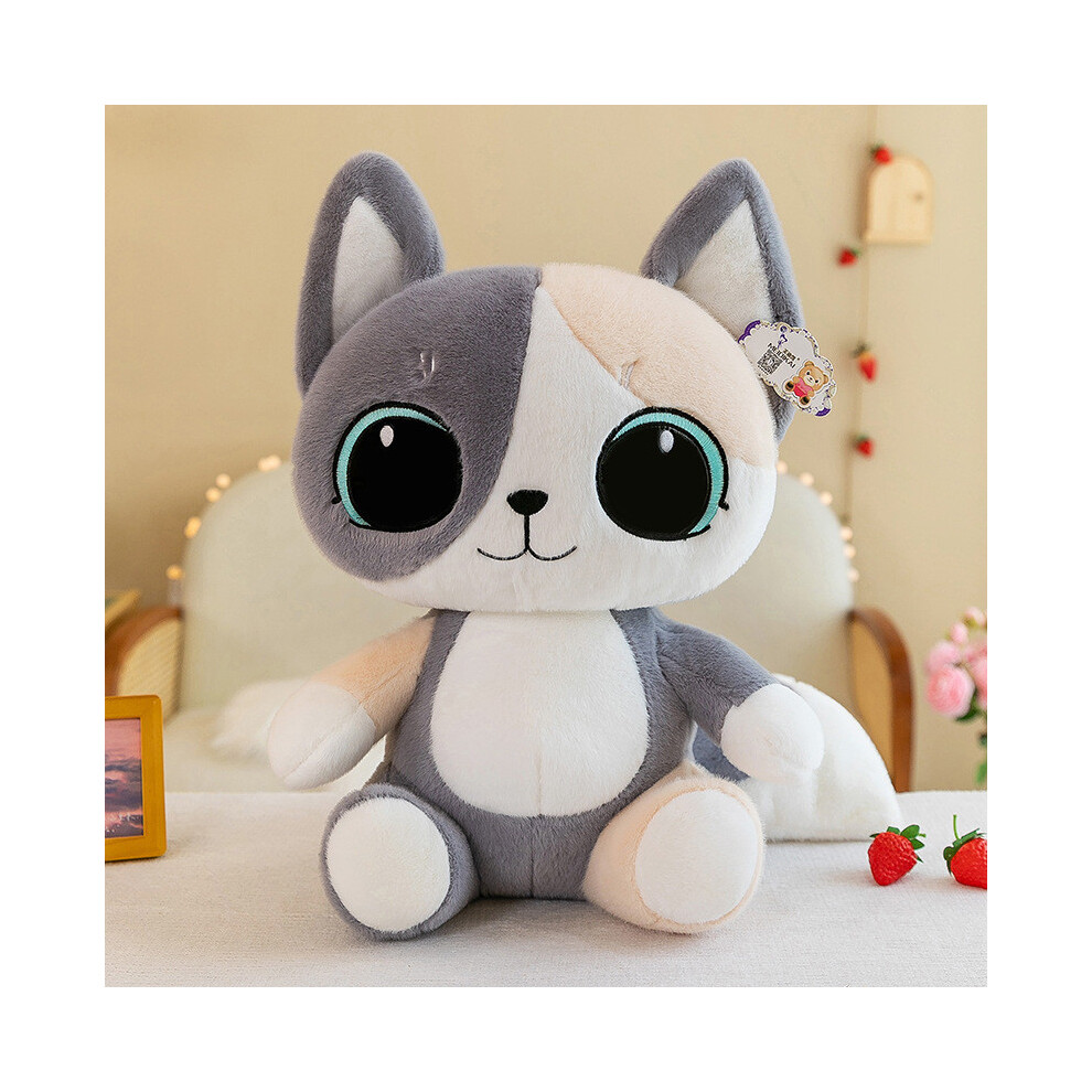 (Gray, 40cm) Cat Plush Toy Cartoon Stuffed Doll Bedroom Decoration Kids Gift Cute Birthday-image-OPC-PGTDWWK-NEW