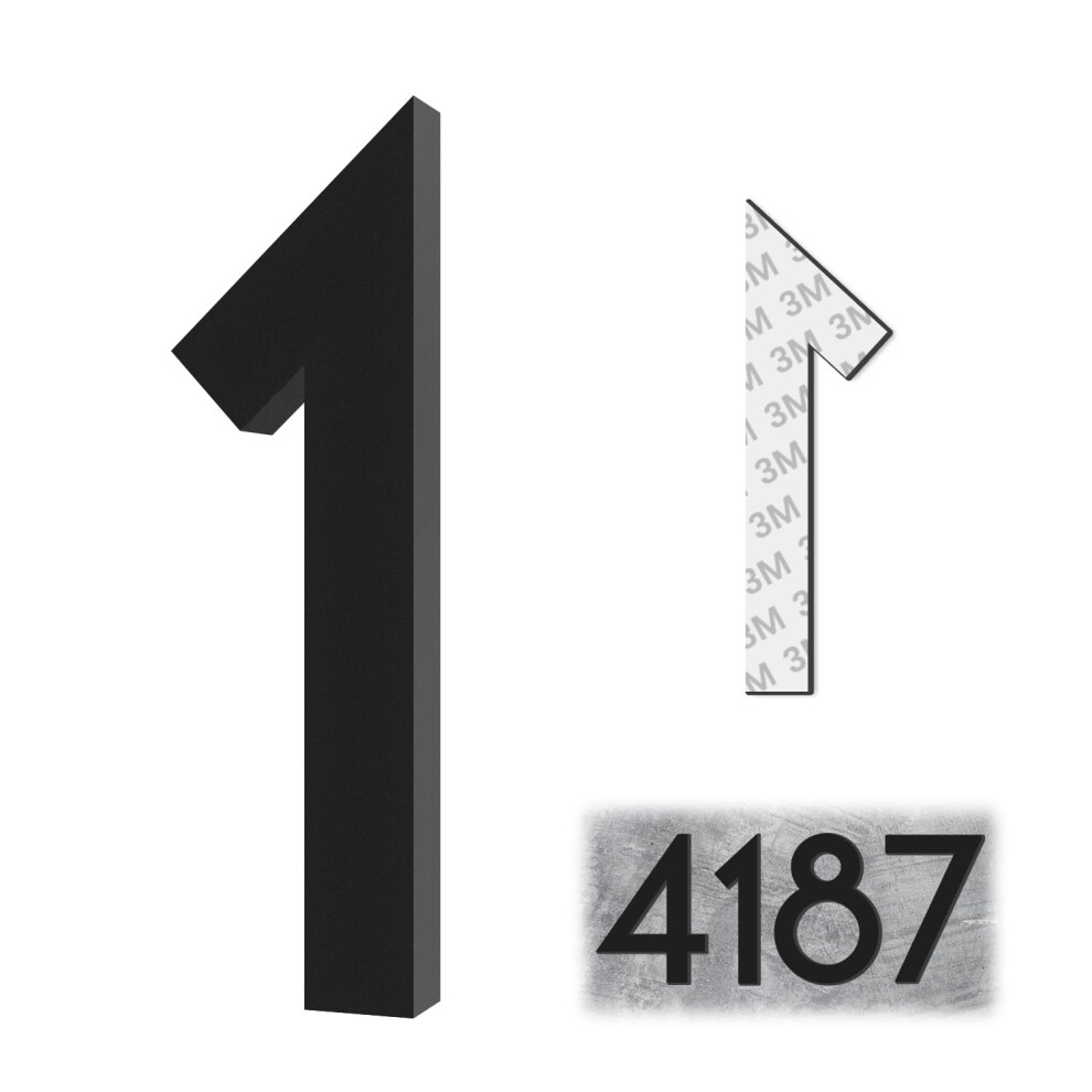 Numéros de boîte aux lettres autocollants de 3 pouces, numéros de maison modernes pour adresses extérieures, pour maison, bureau, chambre d'hôtel