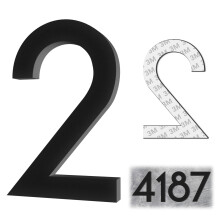 Numeros de maison de 4 pouces Numeros de bote aux lettres auto-adhesifs Numeros de maison modernes pour les numeros d'adresse exterieure pour Ho
